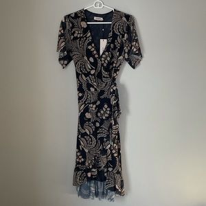 Soaked in luxury wrap dress
